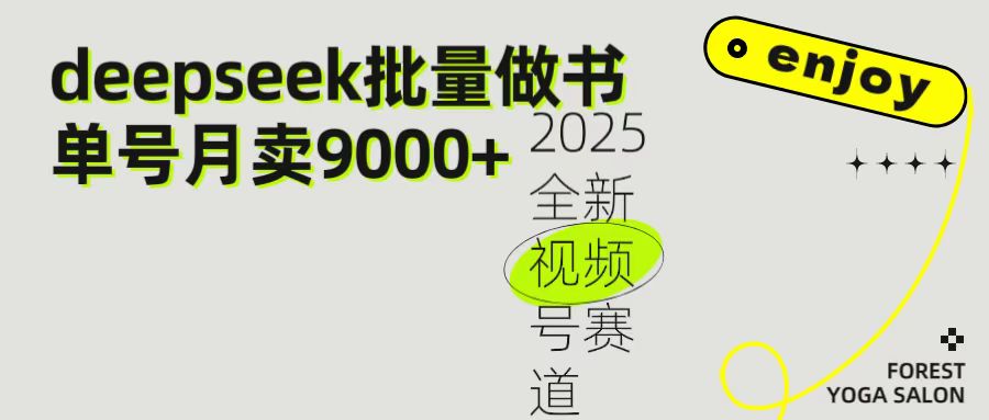 2025最新视频号项目 如何用Deepseek快速批量制作书单号 日入1000＋-秘源志